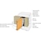 Simpson Strong-Tie Simpson Strong-Tie 3.5 in. H X 11.87 in. W 18 Ga. Galvanized Steel Joist Hanger IUS3.56/11.88 - alternate 2